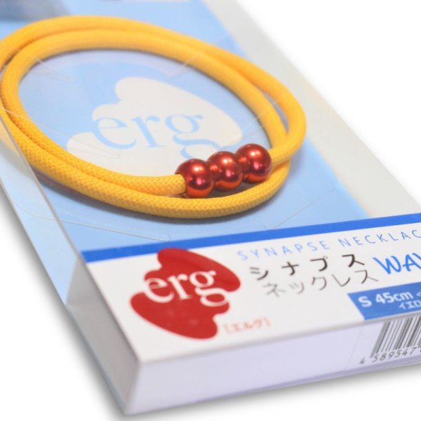 画像5: 【10%OFF：Disconモデル】erg［エルグ］シナプスネックレス WAVE（イエロー×レッド） (5)