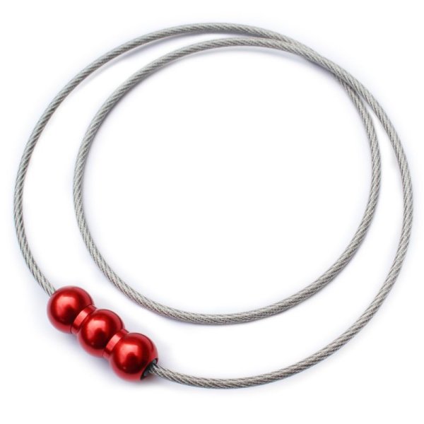 画像3: erg［エルグ］シナプスネックレス SPACY（シルバー×フレアレッド） (3)