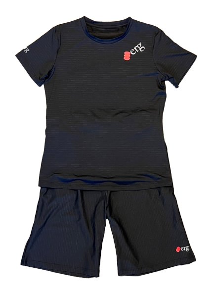 画像1: erg [エルグ] リチャージウェア BK/BK レディース上下セット (1)